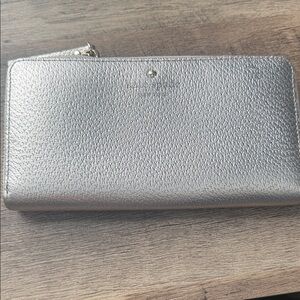 Kate Spade Light Gold Zip Wallet